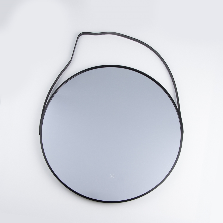 Brilagi - Specchio da bagno LED VERESE LED/19W/230V Ø 60 cm nero IP44 CRI 90 dimmerabile + CCT