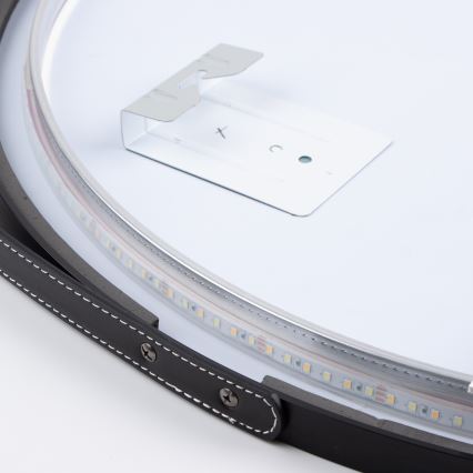 Brilagi - Specchio da bagno LED VERESE LED/19W/230V Ø 60 cm nero IP44 CRI 90 dimmerabile + CCT