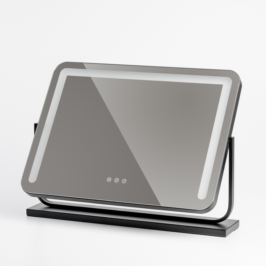 BRILAGI - Specchio per trucco LED dimmerabile CALIFORNIA LED/22W/230V 3000/4000/6500K 58x43 cm nero