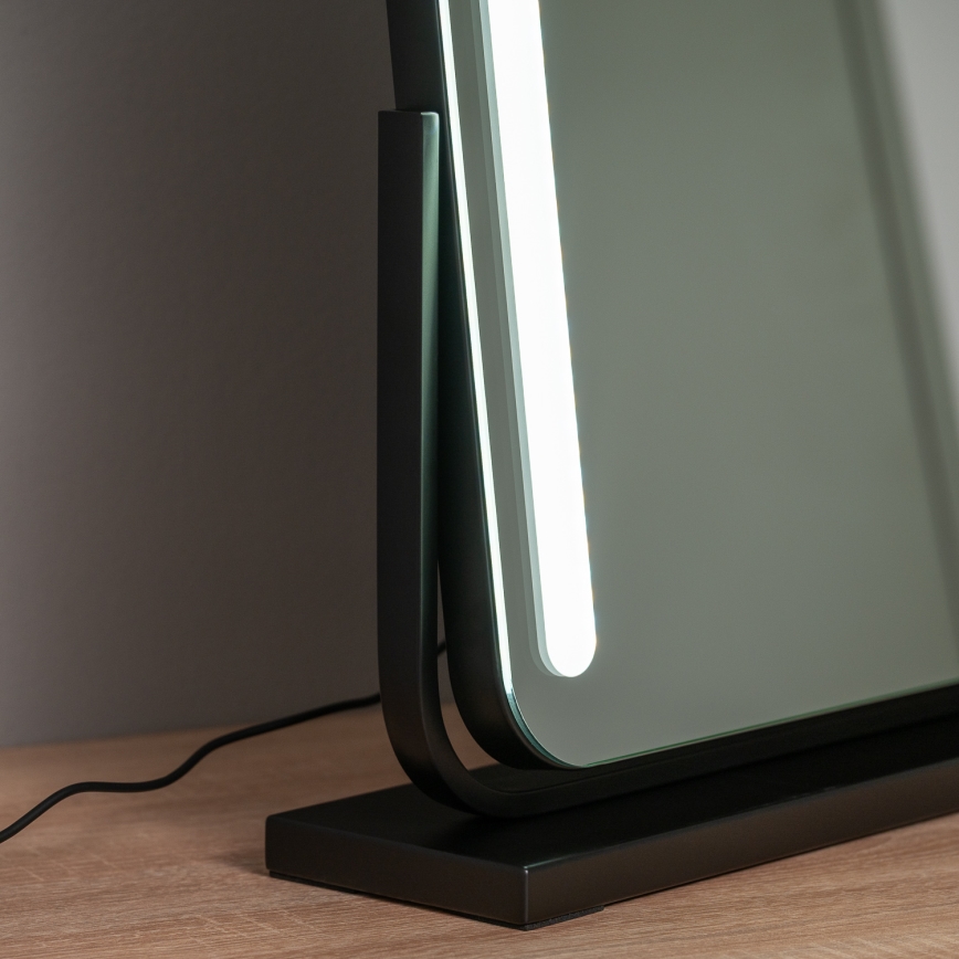 BRILAGI - Specchio per trucco LED dimmerabile CALIFORNIA LED/22W/230V 3000/4000/6500K 58x43 cm nero