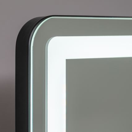 BRILAGI - Specchio per trucco LED dimmerabile CALIFORNIA LED/22W/230V 3000/4000/6500K 58x43 cm nero