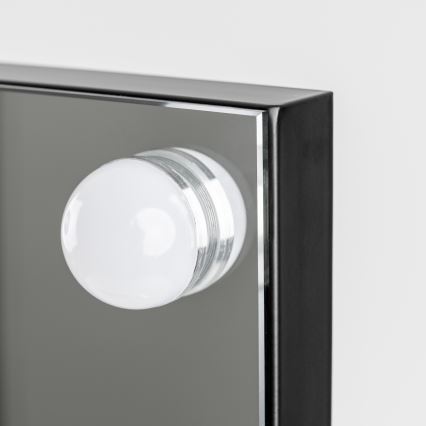 BRILAGI - Specchio da trucco dimmerabile a LED HOLLYWOOD LED/15W/230V CCT + 2x USB 55x77 cm nero