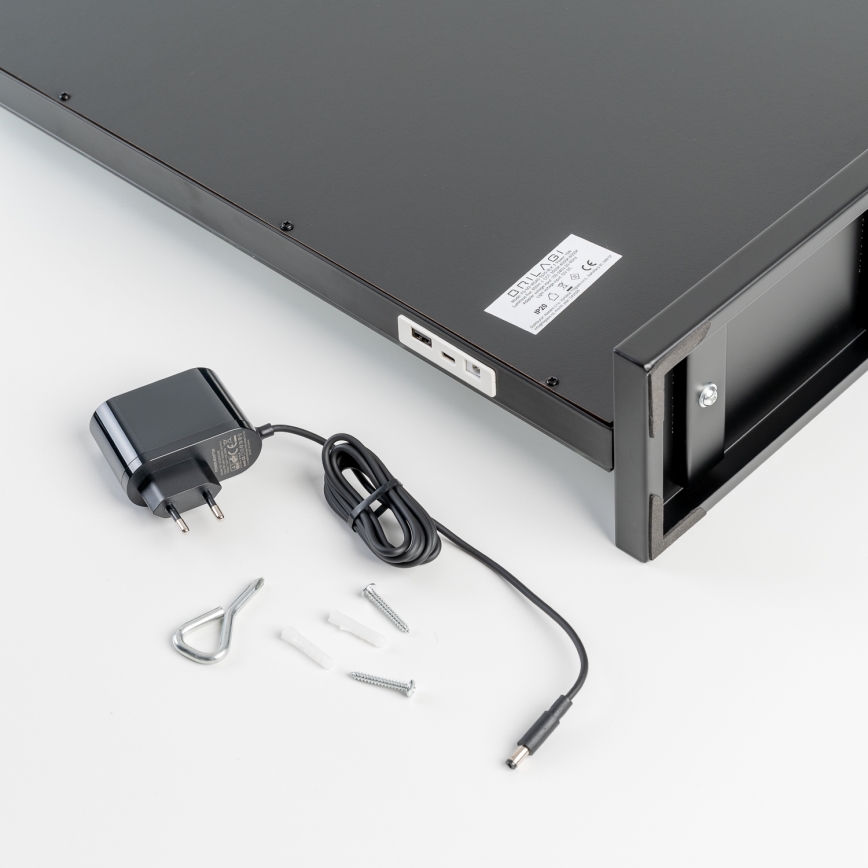 BRILAGI - Specchio da trucco dimmerabile a LED HOLLYWOOD LED/15W/230V CCT + 2x USB 55x77 cm nero