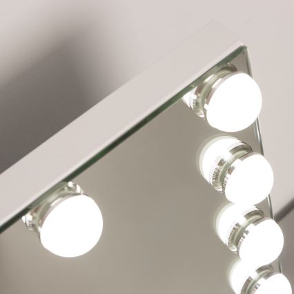BRILAGI - LED Specchio da trucco dimmerabile HOLLYWOOD LED/15W/230V CCT + USB bianco