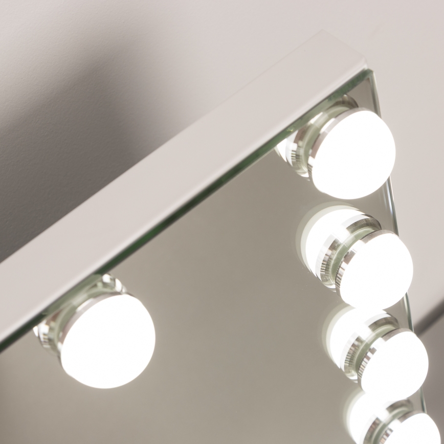 BRILAGI - LED Specchio da trucco dimmerabile HOLLYWOOD LED/15W/230V CCT + USB bianco