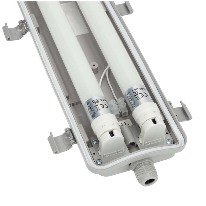 Brilagi - Apparecchio LED tecnico antipolvere per tubi T8 OPTIMA 2xG13/18W/230V 4000K IP65 128 cm