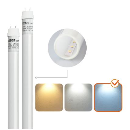 BRILAGI - Apparecchio LED tecnico antipolvere per tubi fluorescenti OPTIMA T8 2xG13/18W/230V 6500K IP65 128 cm