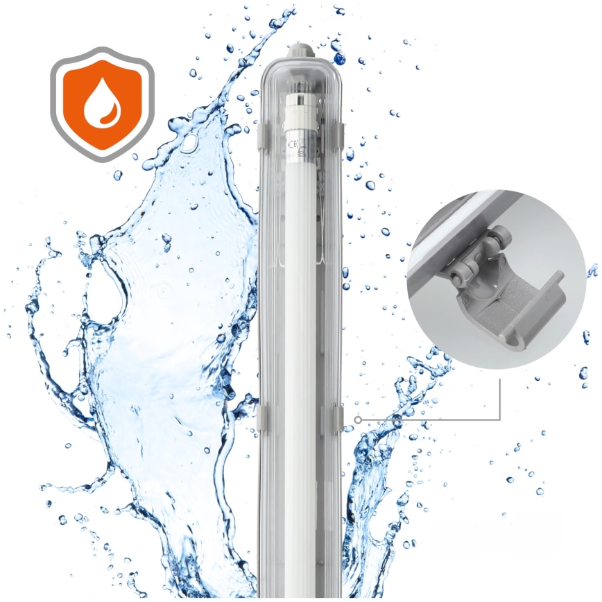 BRILAGI - Apparecchio LED tecnico antipolvere OPTIMA T8 1xG13/18W/230V 4000K IP65 128 cm