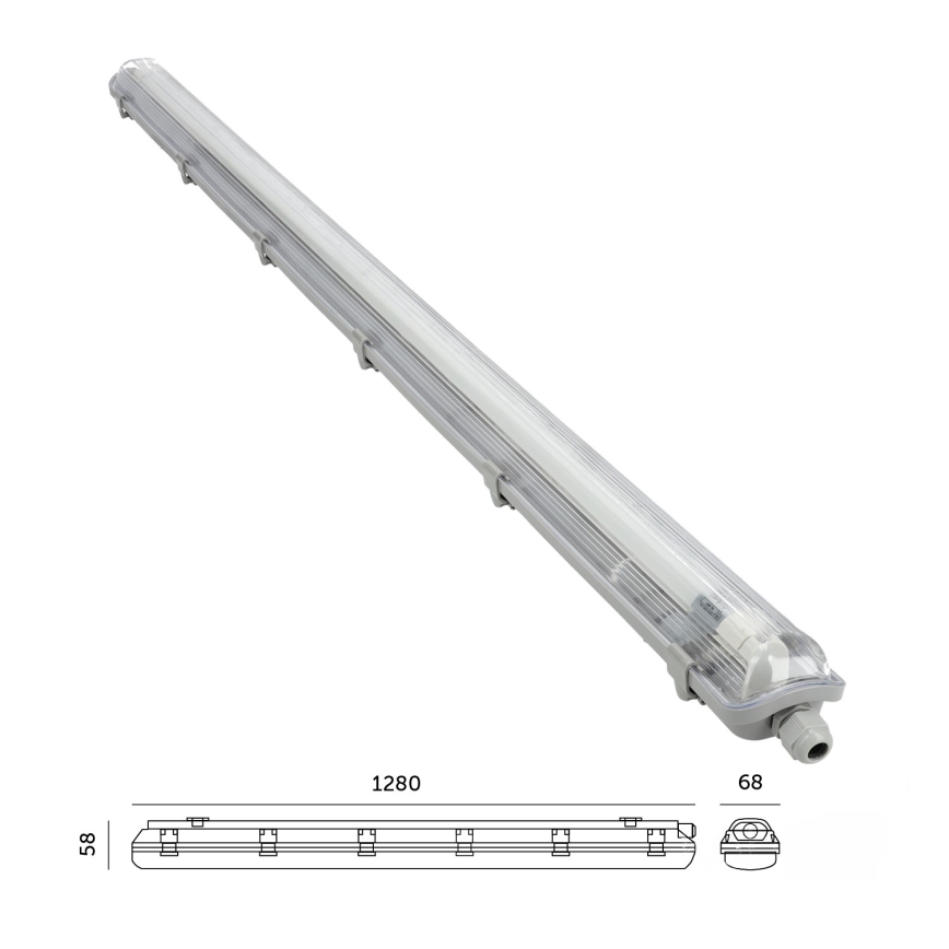 BRILAGI - Apparecchio LED tecnico antipolvere OPTIMA T8 1xG13/18W/230V 4000K IP65 128 cm