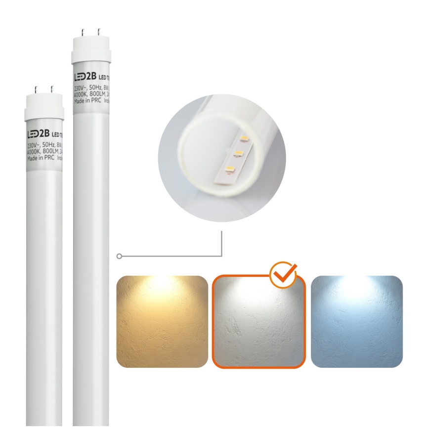 Brilagi - Lampada fluorescente tecnica a LED OPTIMA T8 2xG13/18W/230V 4000K IP65 128 cm - pallet da 110 pezzi