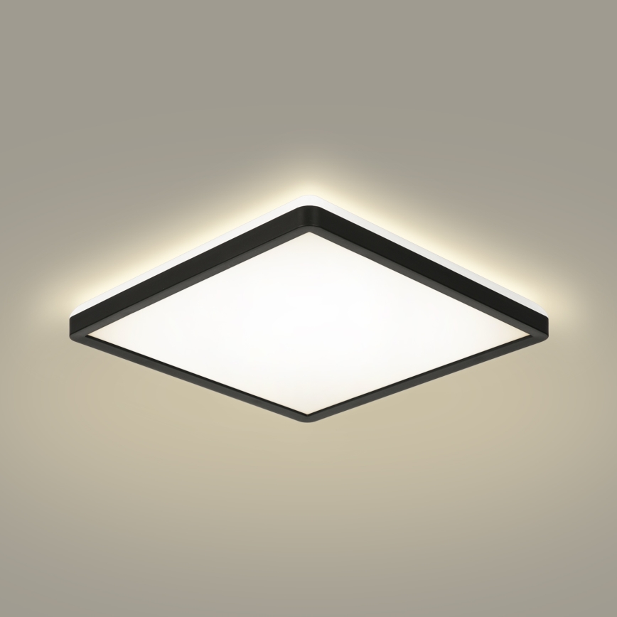 Brilagi - Luce LED dimmerabile con sensore di movimento e crepuscolare ULTRA SLIM LED/18W/230V 30x30 cm + telecomando