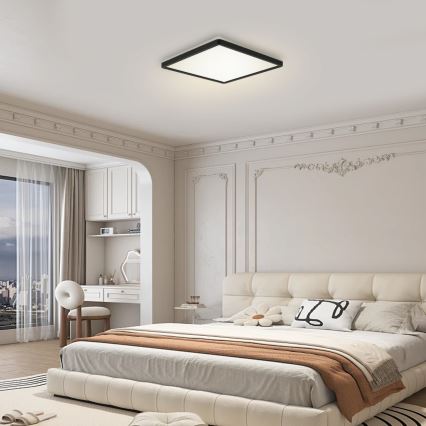 Brilagi - Luce LED dimmerabile con sensore di movimento e crepuscolare ULTRA SLIM LED/18W/230V 30x30 cm + telecomando
