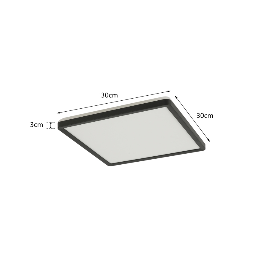 Brilagi - Luce LED dimmerabile con sensore di movimento e crepuscolare ULTRA SLIM LED/18W/230V 30x30 cm + telecomando