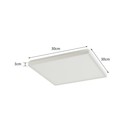 Brilagi - Luce LED dimmerabile con sensore di movimento e crepuscolare ULTRA SLIM LED/18W/230V 30x30 cm + telecomando