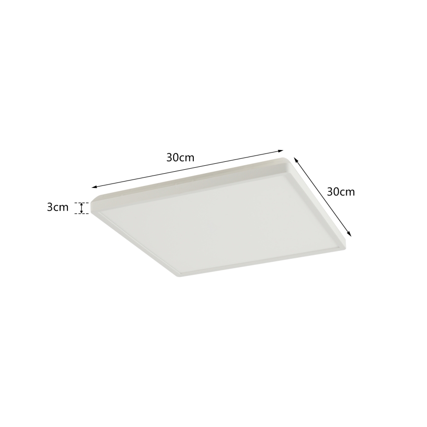 Brilagi - Luce LED dimmerabile con sensore di movimento e crepuscolare ULTRA SLIM LED/18W/230V 30x30 cm + telecomando
