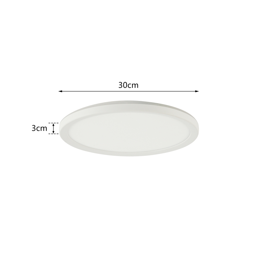 Brilagi - Luce LED dimmerabile con sensore di movimento e crepuscolare ULTRA SLIM LED/18W/230V diametro 30 cm + telecomando