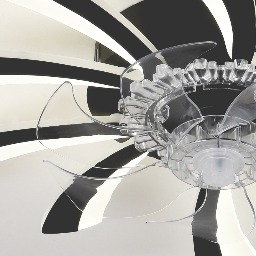 Brilagi - LED Plafoniera dimmerabile con ventilatore LED/50W/230V 3000-6500K nero + telecomando