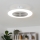 Brilagi - Luce LED dimmerabile con ventola AURA LED/38W/230V 3000-6000K argento + telecomando