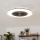 Brilagi - Luce LED dimmerabile con ventola AURA LED/38W/230V 3000-6000K nero + telecomando