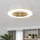 Brilagi - Luce LED dimmerabile con ventola AURA LED/38W/230V 3000-6000K oro + telecomando