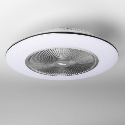 Brilagi - Luce LED dimmerabile con ventola AURA LED/38W/230V 3000-6000K argento + telecomando