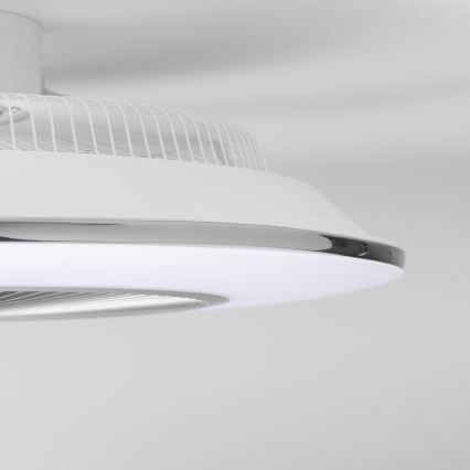 Brilagi - Luce LED dimmerabile con ventola AURA LED/38W/230V 3000-6000K argento + telecomando