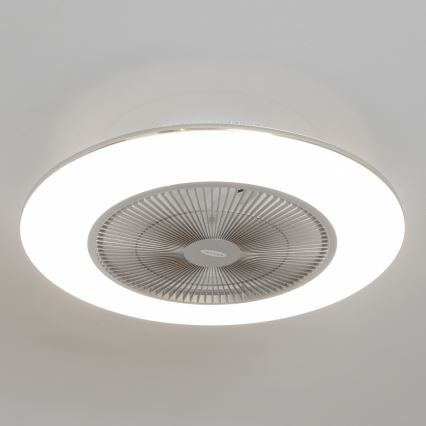 Brilagi - Luce LED dimmerabile con ventola AURA LED/38W/230V 3000-6000K argento + telecomando