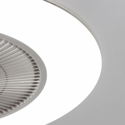 Brilagi - Luce LED dimmerabile con ventola AURA LED/38W/230V 3000-6000K argento + telecomando