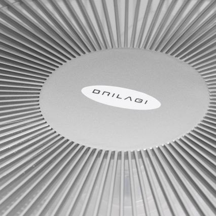 Brilagi - Luce LED dimmerabile con ventola AURA LED/38W/230V 3000-6000K argento + telecomando