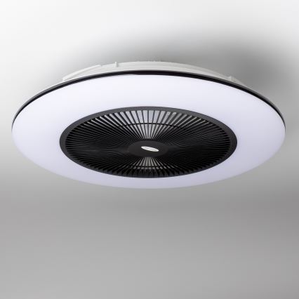 Brilagi - Luce LED dimmerabile con ventola AURA LED/38W/230V 3000-6000K nero + telecomando