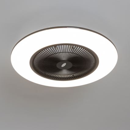 Brilagi - Luce LED dimmerabile con ventola AURA LED/38W/230V 3000-6000K nero + telecomando