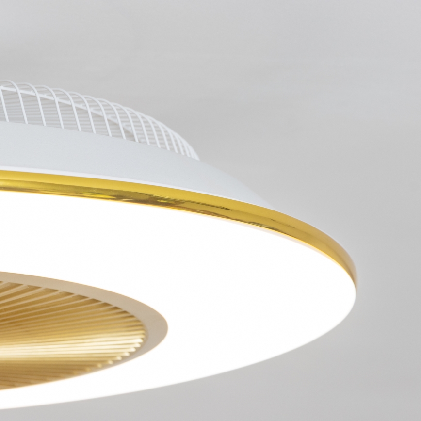 Brilagi - Luce LED dimmerabile con ventola AURA LED/38W/230V 3000-6000K oro + telecomando