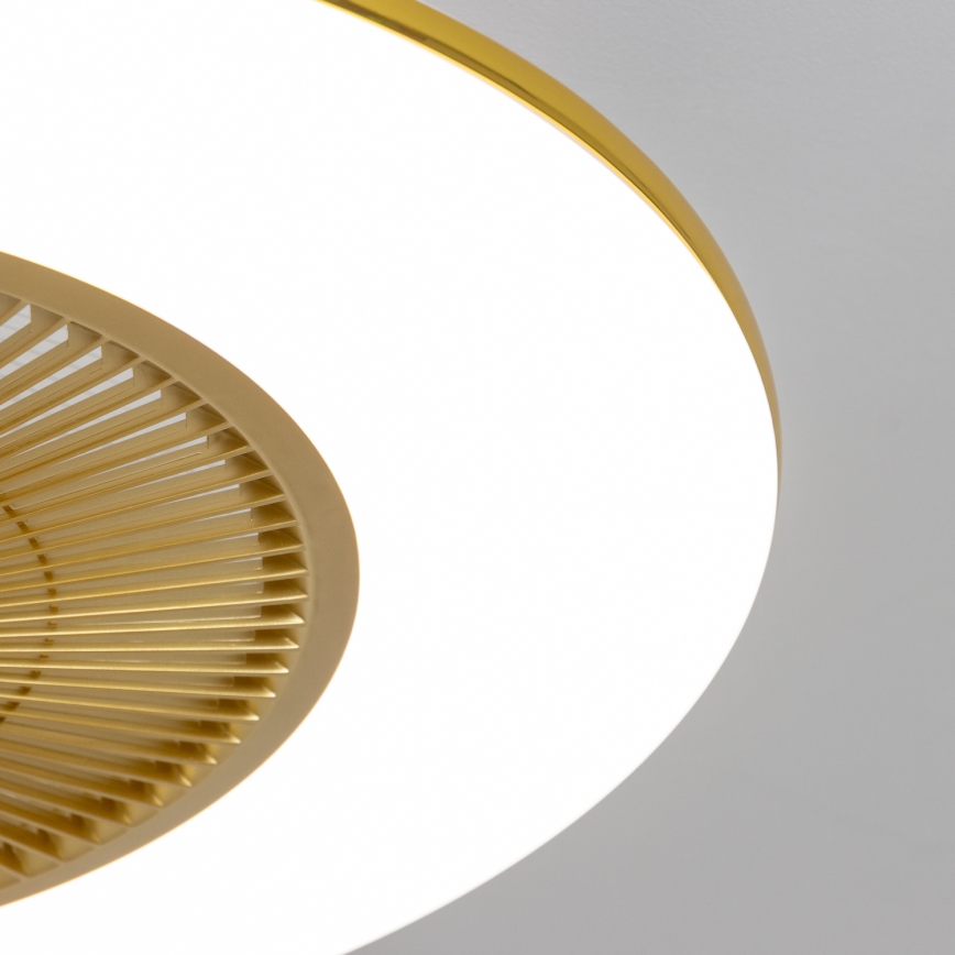 Brilagi - Luce LED dimmerabile con ventola AURA LED/38W/230V 3000-6000K oro + telecomando