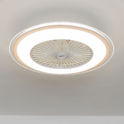 Brilagi - Luce LED dimmerabile con ventola RONDA LED/48W/230V 3000-6000K bianco + telecomando