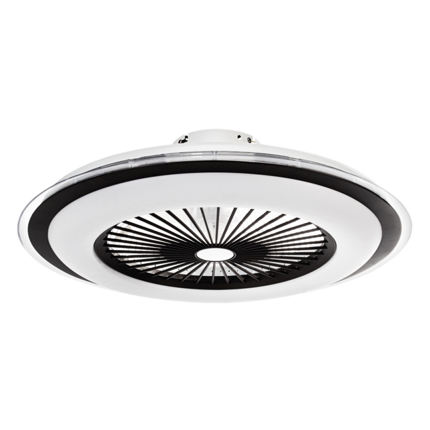 Brilagi - Luce LED dimmerabile con ventola RONDA LED/48W/230V 3000-6000K nero + telecomando