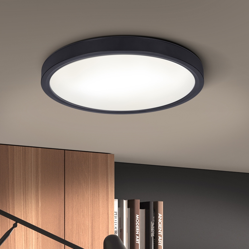 Brilagi - Plafoniera LED dimmerabile ESTELA LED/36W/230V 3000-6500K ø 30 cm nero + telecomando