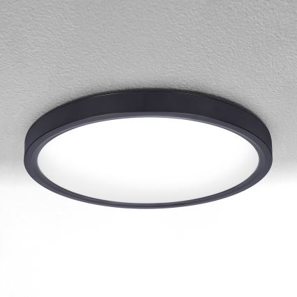 Brilagi - Plafoniera LED dimmerabile ESTELA LED/36W/230V 3000-6500K ø 30 cm nero + telecomando