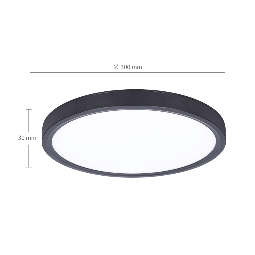 Brilagi - Plafoniera LED dimmerabile ESTELA LED/36W/230V 3000-6500K ø 30 cm nero + telecomando