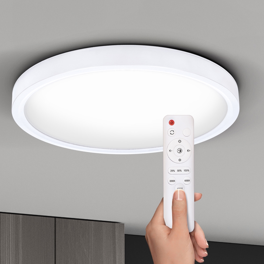 Brilagi - Plafoniera LED dimmerabile ESTELA LED/48W/230V 3000-6500K ø 40 cm bianco + telecomando