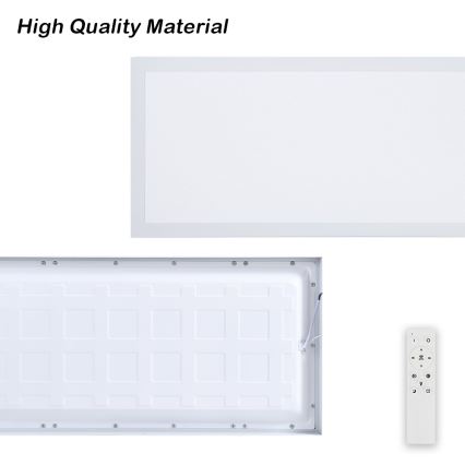 Brilagi - Plafoniera LED dimmerabile da bagno FRAME SMART LED/30W/230V 30x60 cm 3000-6000K IP44 bianco + telecomando