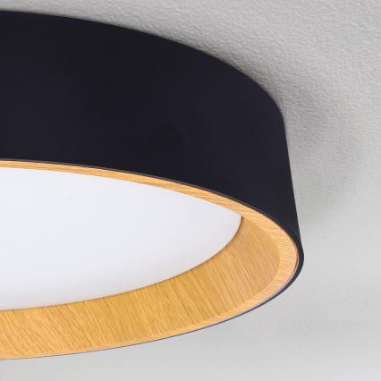 Brilagi - Plafoniera LED dimmerabile LARIOS LED/48W/230V 3000-6500K ø 39 cm nero + telecomando