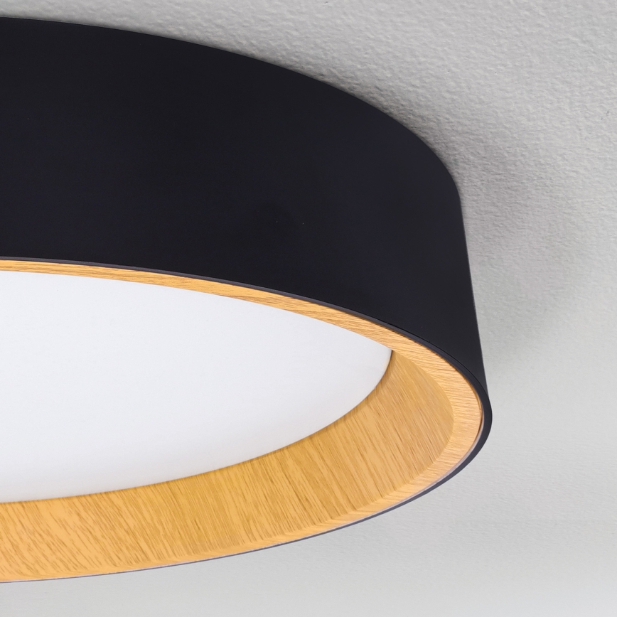 Brilagi - Plafoniera LED dimmerabile LARIOS LED/48W/230V 3000-6500K ø 39 cm nero + telecomando