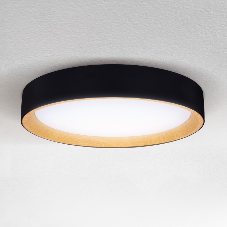 Brilagi - Plafoniera LED dimmerabile LARIOS LED/60W/230V 3000-6500K ø 49 cm nero + telecomando