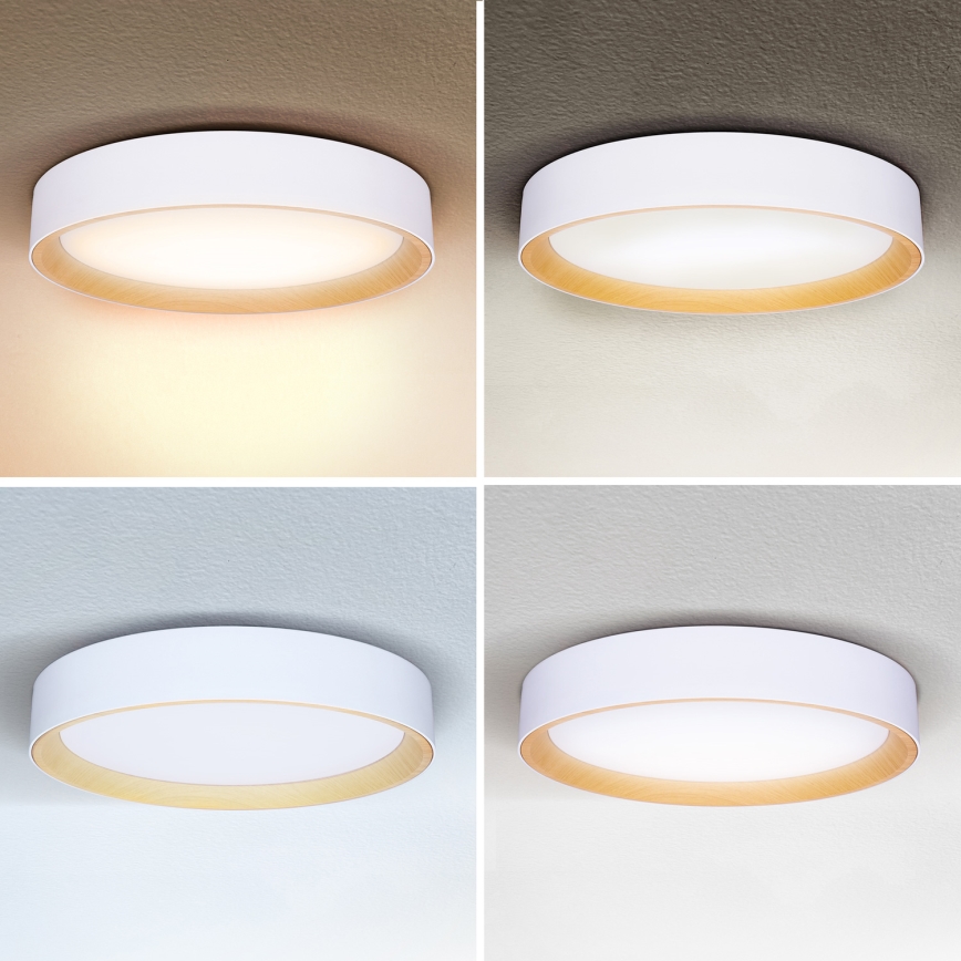 Brilagi - Plafoniera LED dimmerabile LARIOS LED/60W/230V 3000-6500K ø 49 cm bianco + telecomando