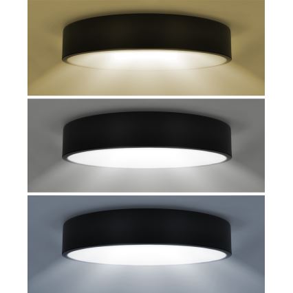Brilagi - Plafoniera LED dimmerabile POOL SMART LED/60W/230V 50 cm 3000-6000K Wi-Fi Tuya + telecomando nero