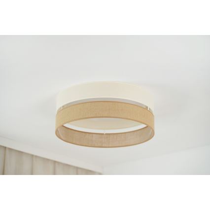 Brilagi - Plafoniera LED dimmerabile ROYAL YUTE LED/24W/230V diametro 45 cm 3000/4000/6500K beige/color crema  + telecomando