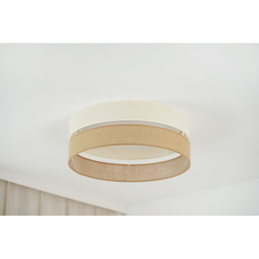 Brilagi - Plafoniera LED dimmerabile ROYAL YUTE LED/24W/230V diametro 45 cm 3000/4000/6500K beige/color crema  + telecomando