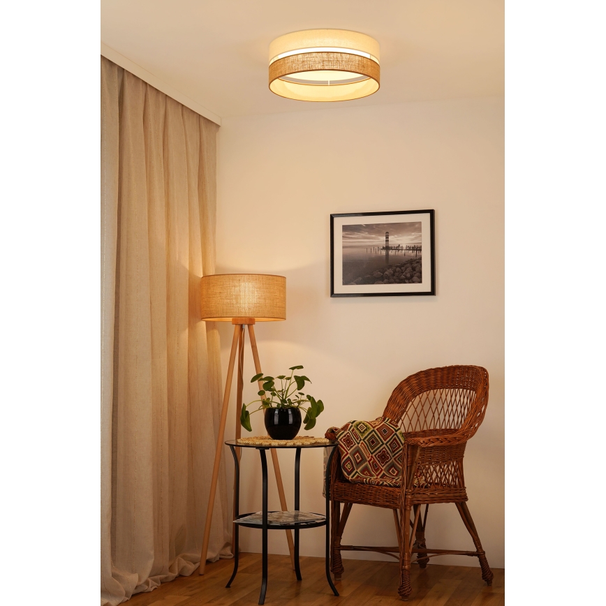 Brilagi - Plafoniera LED dimmerabile ROYAL YUTE LED/24W/230V diametro 45 cm 3000/4000/6500K beige/color crema  + telecomando
