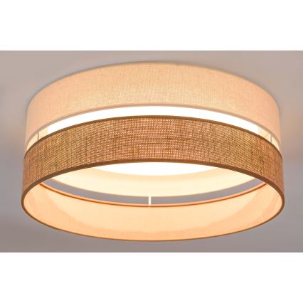 Brilagi - Plafoniera LED dimmerabile ROYAL YUTE LED/24W/230V diametro 45 cm 3000/4000/6500K beige/color crema  + telecomando