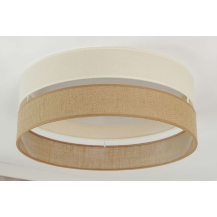 Brilagi - Plafoniera LED dimmerabile ROYAL YUTE LED/24W/230V diametro 45 cm 3000/4000/6500K beige/color crema  + telecomando